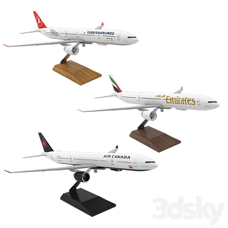 Plane Desktop Models (Boeing 777)